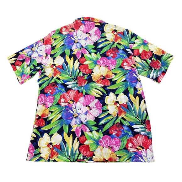 Vintage 70s Hawaiian Luau x Weekender Casual Button Down Shirt - XL - Picture 4 of 4